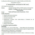 CONVOCAZIONE ASSEMBLEA ORDINARIA DEI SOCI 2020   CLICCA QUI per scaricare il file pdf.