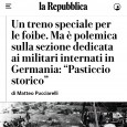 “Il Forum delle Associazioni antifasciste e della Resistenza, su proposta dell’ANEI, Associazione Nazionale Ex Internati, dopo aver preso visione del progetto dell’iniziativa “Treno del Ricordo”, promossa dal Governo, esprime il […]